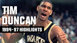 Tim Duncan highlights NCAA tournament top plays [upl. by Leonteen865]