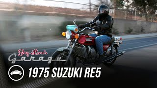 Rotary Engine Motorcycle 1975 Suzuki RE5  Jay Lenos Garage [upl. by Llerdnam456]