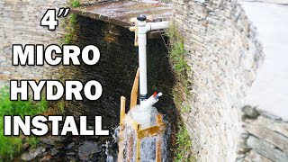 Installing the 4 inch Micro Hydro Unit [upl. by Linson]