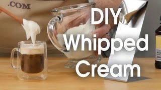 DIY whipped cream in 60 seconds [upl. by Vladamar]