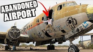 Exploring Abandoned Airport Graveyard Haunted War Planes [upl. by Nivar]