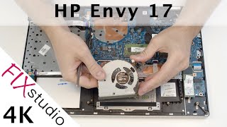 HP Envy 17  disassemble 4K [upl. by Alad]