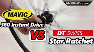 DT Swiss Star Ratchet Vs Mavic 360 Instant Drive Hub Sound [upl. by Weisler]