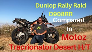 Live Dunlop Rally Raid 908RR vs Motoz Desert HT  Big Bike ADV Dual Sport Tires [upl. by Faustine567]