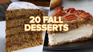 20 Tasty Fall Desserts [upl. by Niuqram]