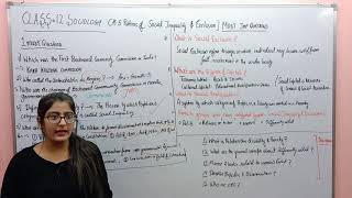 PATTERNS OF SOCIAL INEQUALITY AND EXCLUSION CLASS 12 SOCIOLOGY CH5 [upl. by Duvall]