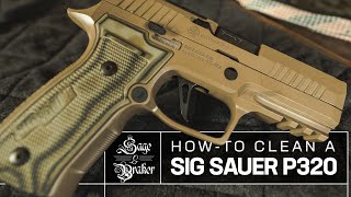 Sig Sauer P320  How to Clean and Disassemble [upl. by Lyrehs]