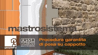 GEOPIETRA®  MASTROSISTEMA posa pietra ricostruita su cappotto  Official Video 🇮🇹 [upl. by Norval]