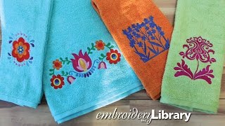 Embroidering on Terrycloth Towels [upl. by Ruckman337]