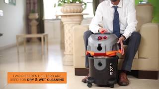 Euroclean WD X2 Wet amp Dry Vacuum Cleaner  Eureka Forbes [upl. by Micheline462]