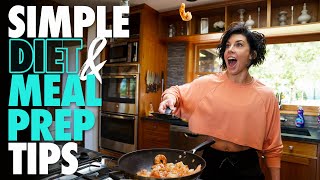 SIMPLE DIET amp MEAL PREP TIPS FOR BEGINNERS [upl. by Anuat]