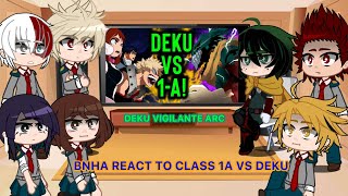 BNHA REACT TO CLASS 1A VS DEKU  Deku Vigilante Arc [upl. by Eemaj]