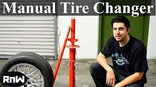 How to Use a Manual Tire Changer  By Harbor Freight [upl. by Longtin]