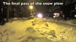 City Snow Removal  Montreal Qc  Jan 4 2013 [upl. by Allekram]