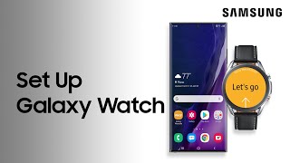 Set up the Galaxy Watch3 with a Samsung phone using the Galaxy Wearable app  Samsung US [upl. by Flora]