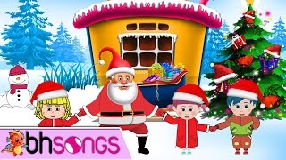 Here Comes Santa Claus Lyrics  Merry Christmas Songs [upl. by Amitie]