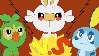 Grookey Vs Scorbunny Vs Sobble [upl. by Devlen773]