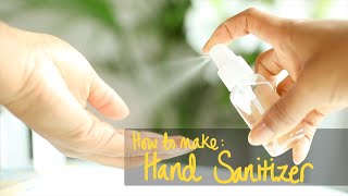 How To Make  Aloe Vera Hand Sanitizer [upl. by Naniac]