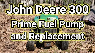 Tractor Fuel Pump  Prime and Install John Deere [upl. by Coralyn]