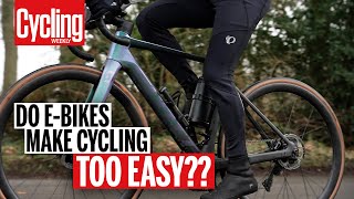 Road Bike vs EBike Do They Make Cycling Too Easy  Head to Head  Cycling Weekly [upl. by Dana820]