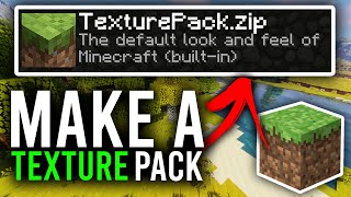 How To Make A Texture Pack In Minecraft Easy Guide  Make A Resource Pack [upl. by Etnaled59]