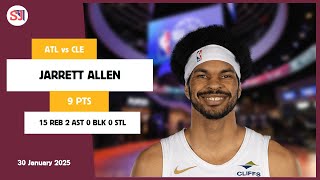 JARRETT ALLEN 9 PTS vs ATL 30 Jan 2425 CLE Highlights [upl. by Yramliw]