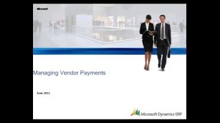 Microsoft Dynamics AX Managing Vendor Payments [upl. by Innad]