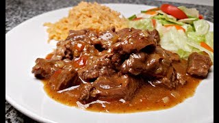 CARNE GUISADA RECIPE  Tex Mex Beef Stew Recipe  Simply Mamá Cooks [upl. by Molli]