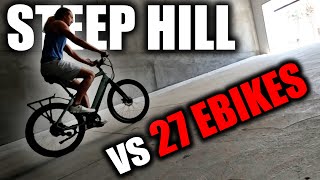 27 Ebikes VS ONE STEEP Hill [upl. by Asyen969]