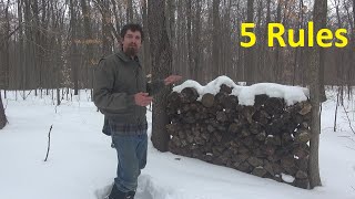 Storing Firewood Outside What You Need to Do [upl. by Ailegave]