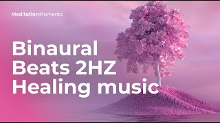 Binaural Beats 2HZ  Healing music  Meditation Moments [upl. by Feinleib]