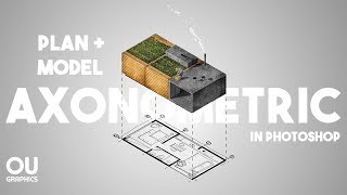 Plan  Model Axonometric Diagram in Photoshop [upl. by Auria]