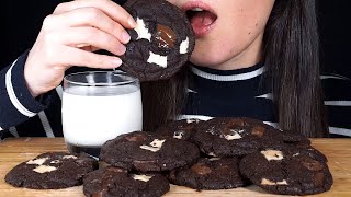 ASMR Triple Chocolate Chip Cookies No Talking [upl. by Adnilec]