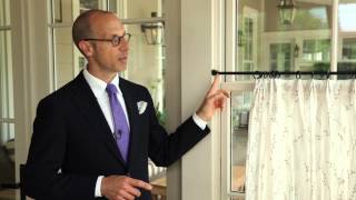 How To Hang Cafe Curtains  Southern Living [upl. by Pul]