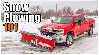 How to Snowplow with a Truck  Snow Plowing 101 [upl. by Elehcor]