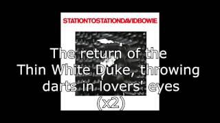 Station to Station  David Bowie  Lyrics [upl. by Novick]