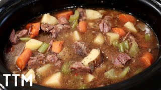 Easy Crock Pot Beef Stew Recipe [upl. by Pussej]