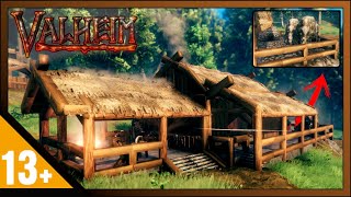 Valheim How To Build Blacksmith House  Riverwood Blacksmith Skyrim  Build Guide [upl. by Filipe341]