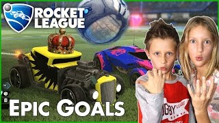 Epic GOALS in Rocket League [upl. by Derdlim]