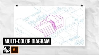 Colorful Axo Diagram with Rhino  Illustrator [upl. by Noiztneb]