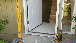 Jeld Wen Front Door Installation  Really crappy products and craftsmanship PART 1 [upl. by Dagny]