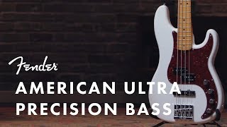 American Ultra Precision Bass  American Ultra Series  Fender [upl. by Anayet688]