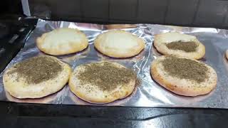 Lebanese Zaatar bread♥️how to make delicious and super moist Zaatar bread [upl. by Vilma]