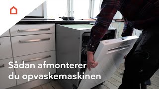 Afmontering af opvaskemaskinen [upl. by Akerdna]