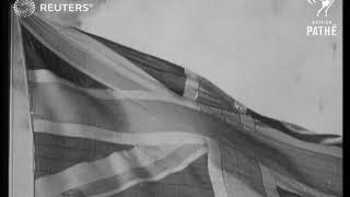 Englands flag and anthem 1936 [upl. by Ecyarg]