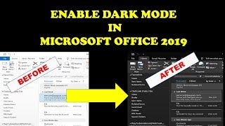 How to Enable Dark Mode in Microsoft Office 2019 [upl. by Asiluy499]