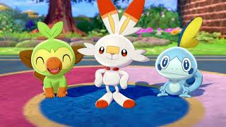 First Meet with Grookey  Scorbunny  Sobble in Pokemon Sword and Shield [upl. by Nonad259]