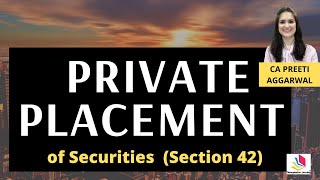 Private Placement Company Law [upl. by Dido839]