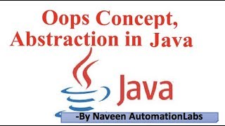 Abstraction In Java OOP Concept  Interface vs Abstract Class [upl. by Nylleoj]