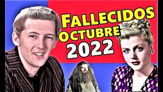 Famosos Fallecidos en Octubre del 2022 [upl. by Annaihr]